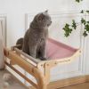 One-Step Cat Bed for Window sill & Bedside;Cat Window Perches ; Sliding Clamping Slot Adjustment Cat Hammock